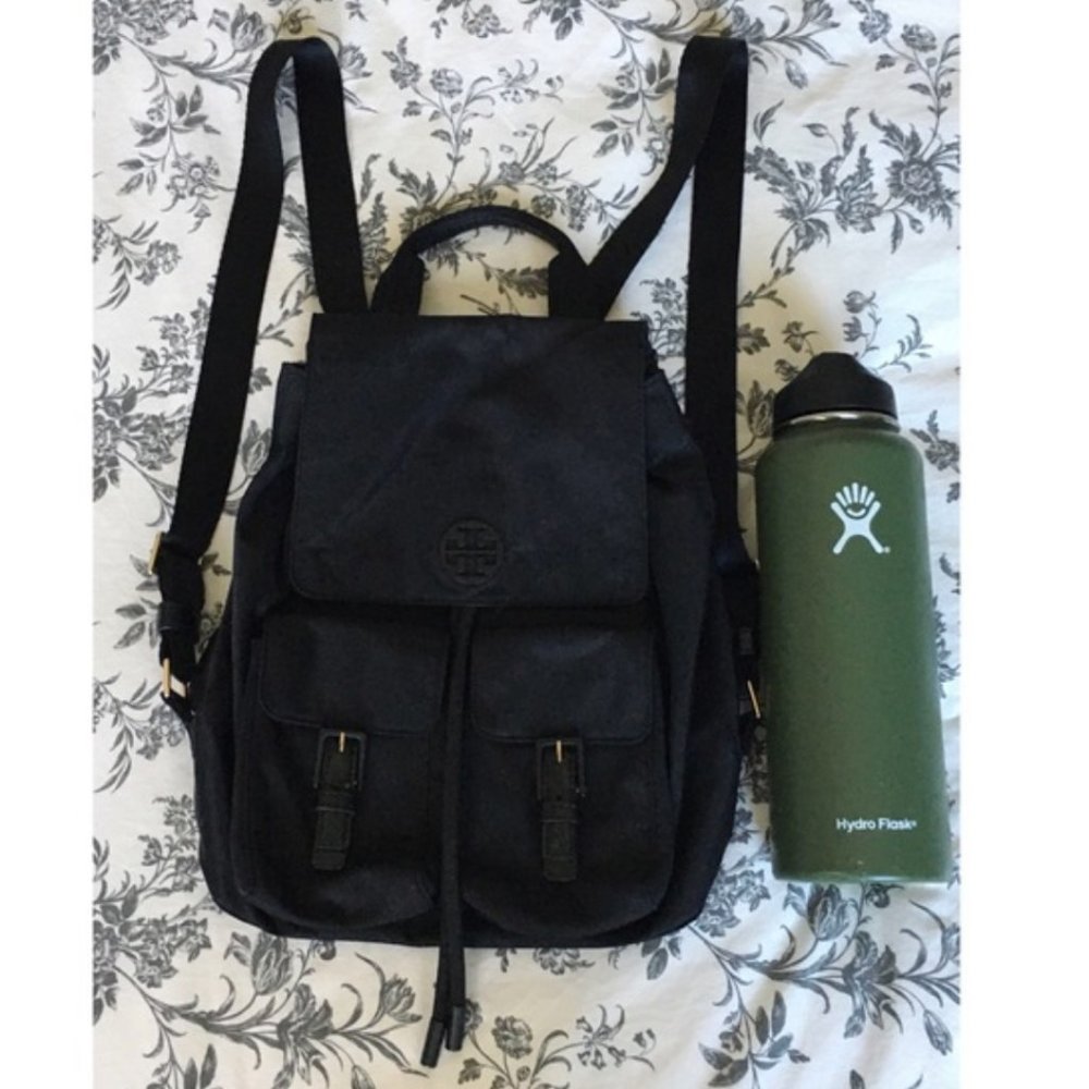 Tory Burch Quinn 🎒w/ leather trimming+gold accent